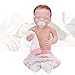 FDCQDL Reborn Maschio - 18Pollici 46Cm Bambole Reborn Realistiche, Bambole Reborn Baby Occhi Chiusi - Set Regalo per Bambini