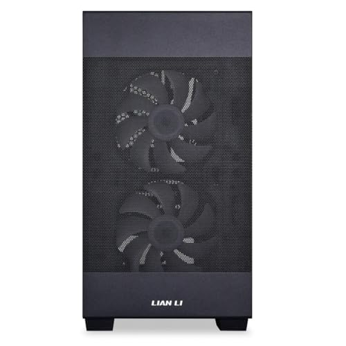 Image of Lian Li Lancool 205M Mesh Mid- Tower Computer Case /Gaming Cabinet - Black | Support Micro ATX /Mini-ITX | Pre-Installed 2 x 140mm ARGB PWM Front Fans - G99.OE744MX.in
