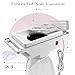 Faquenc Manicure Table with Nail Dust Collector, Portable Nail Table Rolling Nail Desk Nail Tech Travel Nail Station Foldable Professional Nail Salon Table with Cacuum,Arm Rest,Lockable Wheel,Bag,Pink