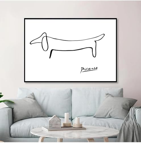 Affiche murale art Picasso pour amateurs de chiens et de déco