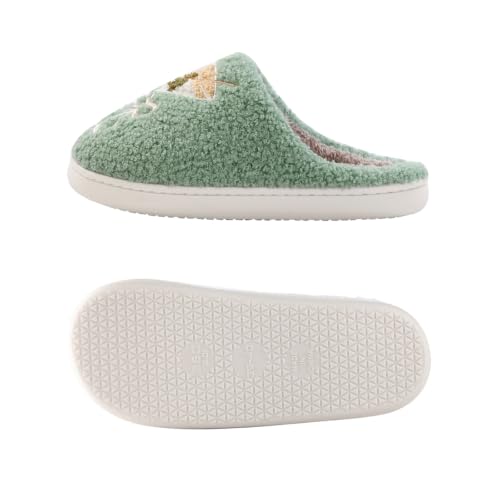 Image of Espresso Martini Slippers for Women Men，Fuzzy Warm Martini Glasses Slippers，Funny Soft Creative Design House Shoes