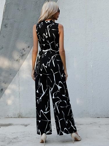 Image of Tandul Jumpsuit - Multicolor Jumpsuit, Sleeveless Casual Jumpsuit For Women (6429)
