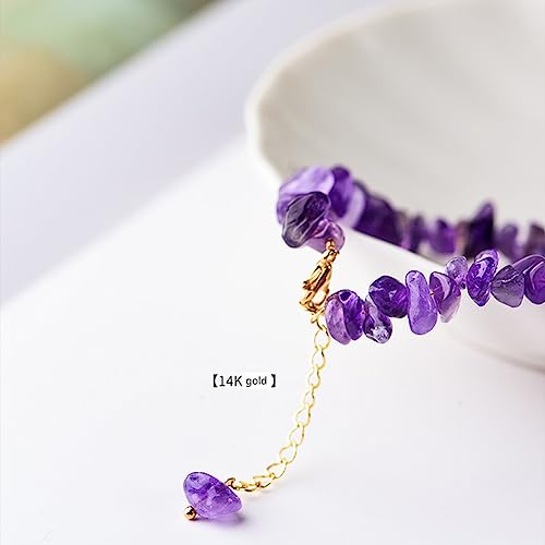 Bracelet Améthyste Lavande Extensible : Plus de Problème de Taille ! - 5