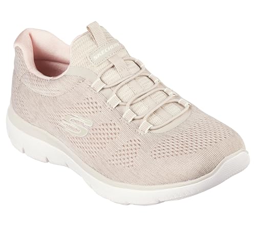 Skechers Sport Women's Women's Summits Fun Flare Sneaker, TPPK=Taupe Pink, 10.52