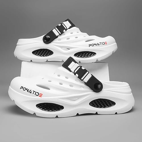 Men's half slippers with detachable cushioning holes, men's toe caps, men's sandals2