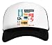 Guitarra Collage Gorra De Béisbol Unisex Niños Blanca Negra White Black Kids Baseball Cap