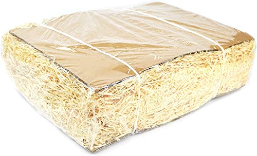 1 kg de paille pour décorations de Noël, fabrication de paniers de Noël et coffret cadeau de Noël. pour crèche et sapin de Noël