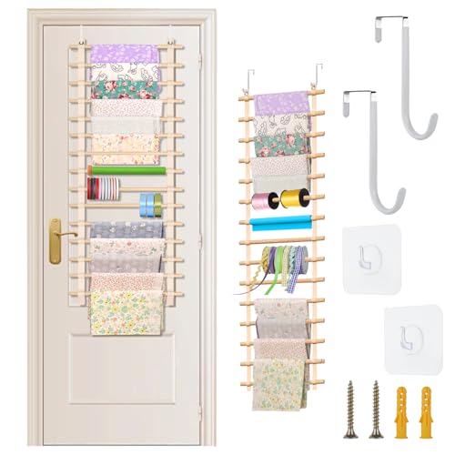 sewing fabric storage: 50x16.5 Inch fabric organizer and sewing fabrics organizer room hanging organization for Door & wall Craft Closet Boards Stash Store Yarn quilting Pattern Notions Supplies