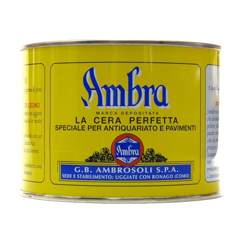 CERA NATURALE A BASE DI CERA D’API Cera solida tradizionale formulata con cera vergine d’api e cere naturali disciolte in essenze di trementina. FINITURA GIALLA NATURALE Valorizza le venature del legno donando un aspetto caldo, naturale e luminoso. NUTRE E PROTEGGE IL LEGNO Penetra in profondità proteggendo da usura, polvere e invecchiamento nel tempo. PER MOBILI, PARQUET E RESTAURO Indicata per mobili, pavimenti in legno, parquet, stucchi e finiture decorative. PRODOTTO TRADIZIONALE DI QUALITÀ Adatta a uso domestico e professionale per manutenzione e finitura del legno.
