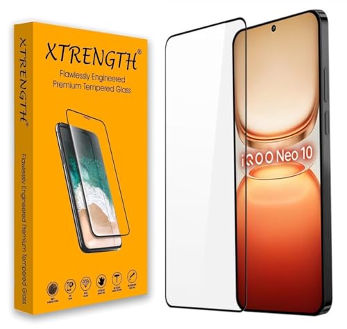 Image of Advanced HD+ Gorilla Tempered Glass Screen Protector Designed for iQOO Neo 10 5G / Neo 10R 5G - Edge to Edge Full Screen Coverage with Easy Installation Kit (Anti-Scratch)