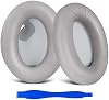 Almohadillas de repuesto XM4 para audífonos Sony WH-1000XM4 | Cushions WH1000XM4 con cuero proteico suave, espuma viscoelástica de aislamiento de ruido, grosor añadido, diseño compatible con sensores 2