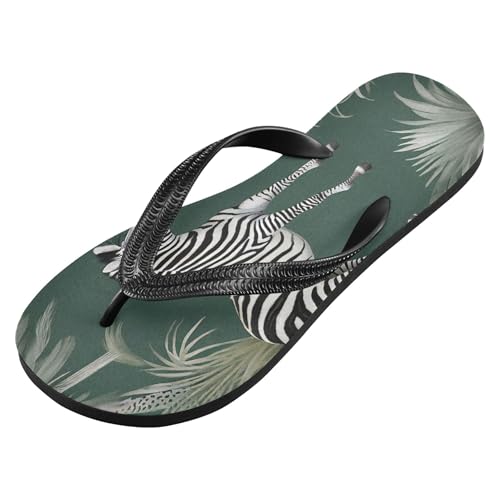 Burbuja Zebra Leopard Flip Flops for Women Men, Soft Thong Sandals Rubber Slippers for Pool Beach Essentials2