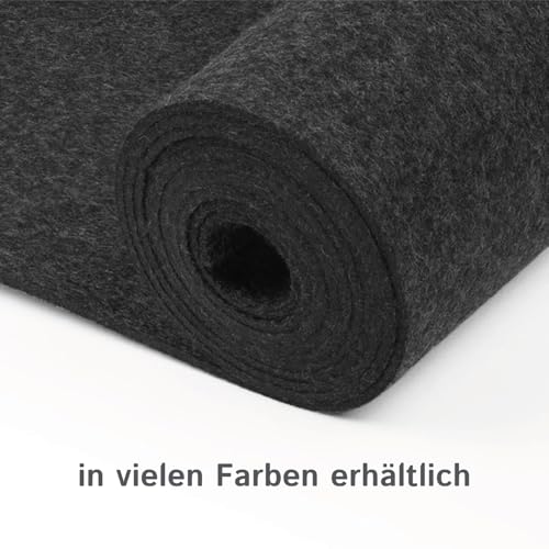 Chemin de table en feutre rectangulaire gris graphite pour table basse et salon - 6