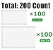 200 Pcs Vacuum Sealer Bags Food Saver Bag 2 Sizes (6