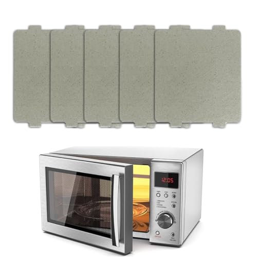 Hoja de mica, Placa Mica Microondas Universal para Accesorios Microondas Horno, 5 Unids Set Horno de Microondas Placa de Mica Reparación de Piezas Repuesto Accesorio para hogar cocina oficina comedor