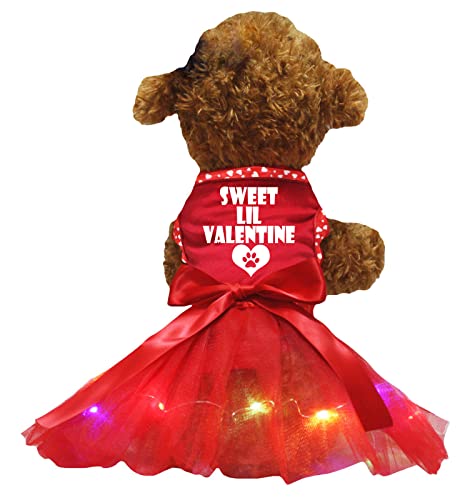 Robe de Saint-Valentin pour chien rouge M, le cadeau idéal