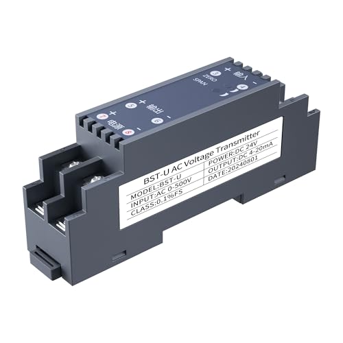 Transmisor sensor de corriente alterna AC 0-3A transductor analógico con salida 1-5v alimentado 24v 5