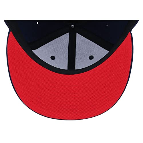 Image of Lids Blank Premium Full Court w /Colored Under Visor Fitted Cap