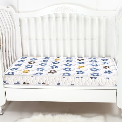 Image of Crib and Toddler Mattress - 52 inch x 27.6 inch x 5 inch - Breathable Firm Premium Foam Standard Size for Baby Bed
