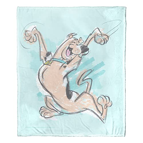 NORTHWEST Scooby Doo Silk Touch Throw Blanket, 50" x 60", Joyful Scooby