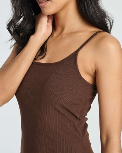 Image of Real Essentials 3 Pack: Womens Spaghetti Strap Tank Ribbed Mini Dress with Built-in Bra Summer Sundress Casual Lounge Dresses