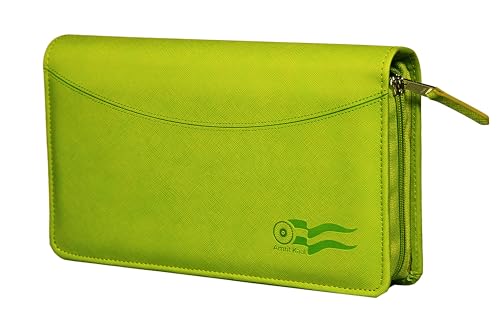 Image of Sukeshcraft Multiple Cheque Book Holder | Original PU Holds Upto 8 Cheque Books (PU -Light Green)