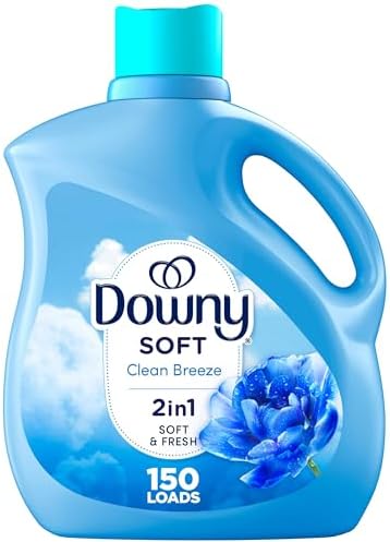 Downy Soft, 2 in 1 Soft and Fresh Liquid Fabric Softener, Clean B...