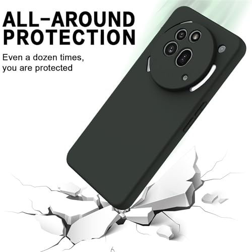 Image of FIRST MART Matte Silicone Back Cover for Nothing Phone 3A Pro - Green