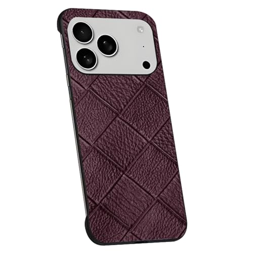 Protection caméra coque iPhone 17 Pro en cuir véritable avec revêtement anti-rayures