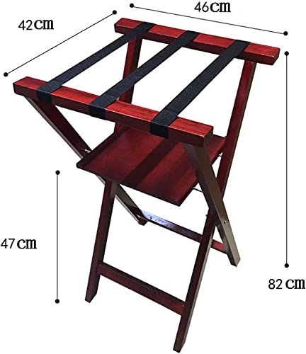 Support de valise en bois pour optimiser l'espace de votre chambre d'hôtel