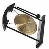 JUMPLAWN 風鈴風デスクトップ鑼飾り 小型コンパクト省スペース ホームオフィス用独特な工芸品 美しい仕上げのゴング置物