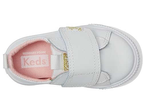 Keds Baby Girl's Triple Step (Toddler) White 5 Toddler M2