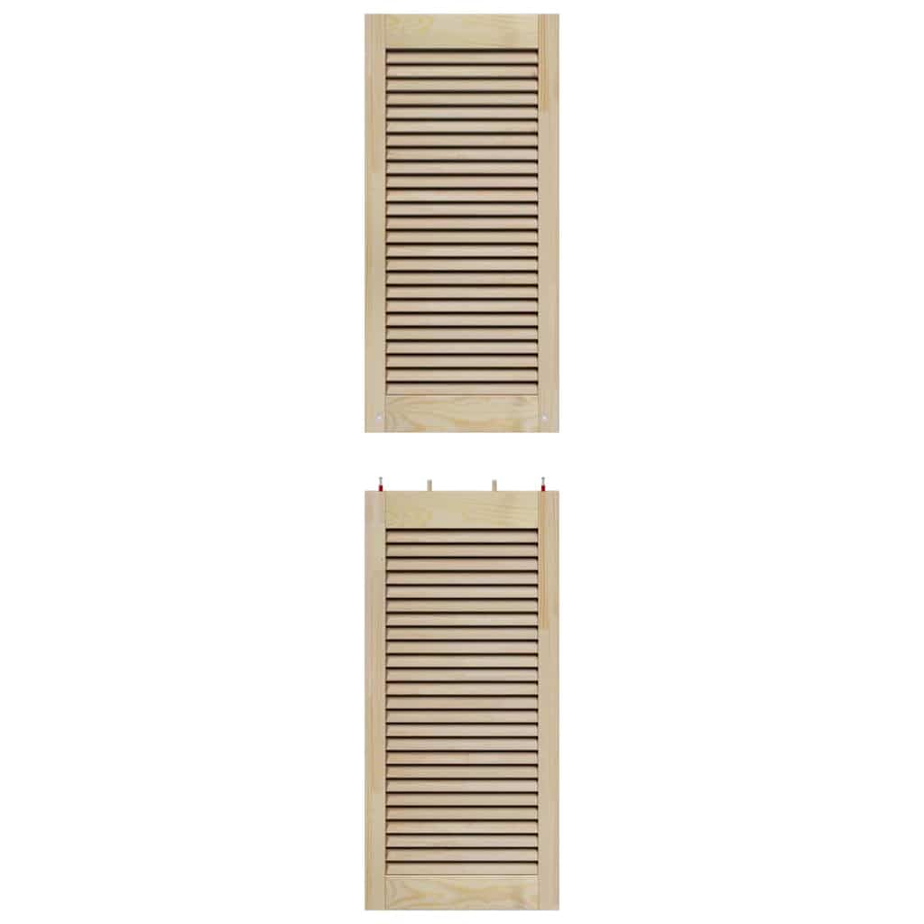 Hommdiy Schranktüren 2 pcs Braun 170 x 39.5 x 2.1 cm Massivholz Kiefer
