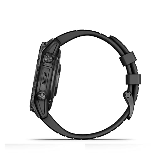 Garmin Epix™ Pro - Montre GPS Multisports connectée avec écran Amoled – Gray avec Bracelet Noir – Boîtier 47 mm