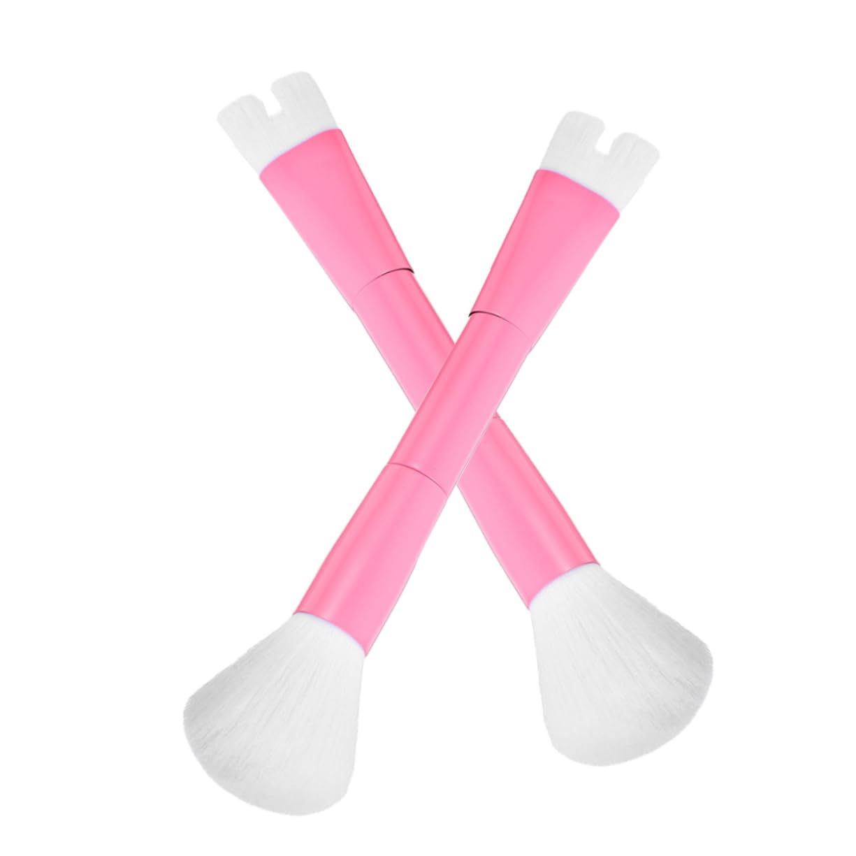 WRITWAA 2pcs Double Head Nose Shadow Brush U-shaped Makeup Brush for Women Set