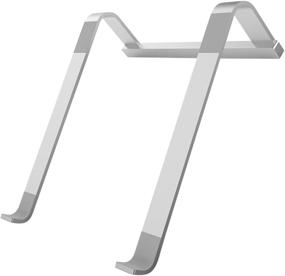 Portable Aluminum Alloy Laptop Stand Riser for Heat Dissipation Silver