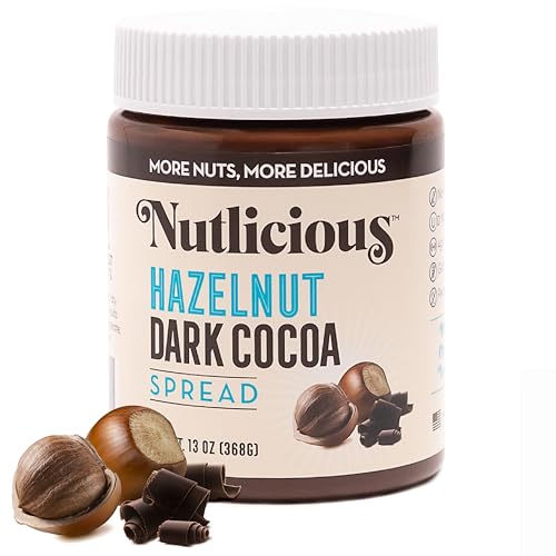NUTLICIOUS Hazelnut Dark Cocoa Spread 13 oz