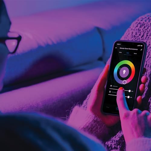 Image of Monster 16.4ft Smart Music Sync and Multi-Color Color Flow LED Light Strip with Fun Modes, Indoor Use, Xtreme Easy Use