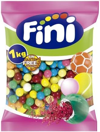 BOLAS CHICLE | Chicles en bolos en diferentes tamaños| Surtido de deliciosos sabores| Reposición (1 kg, 16 mm)