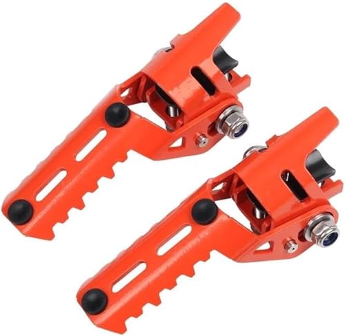 Repose-pieds de moto orange pour Royal Enfield Himalayan 400 et Scram 411