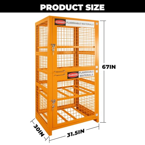 Sidasu Heavy Duty Propane Tank Storage Cage