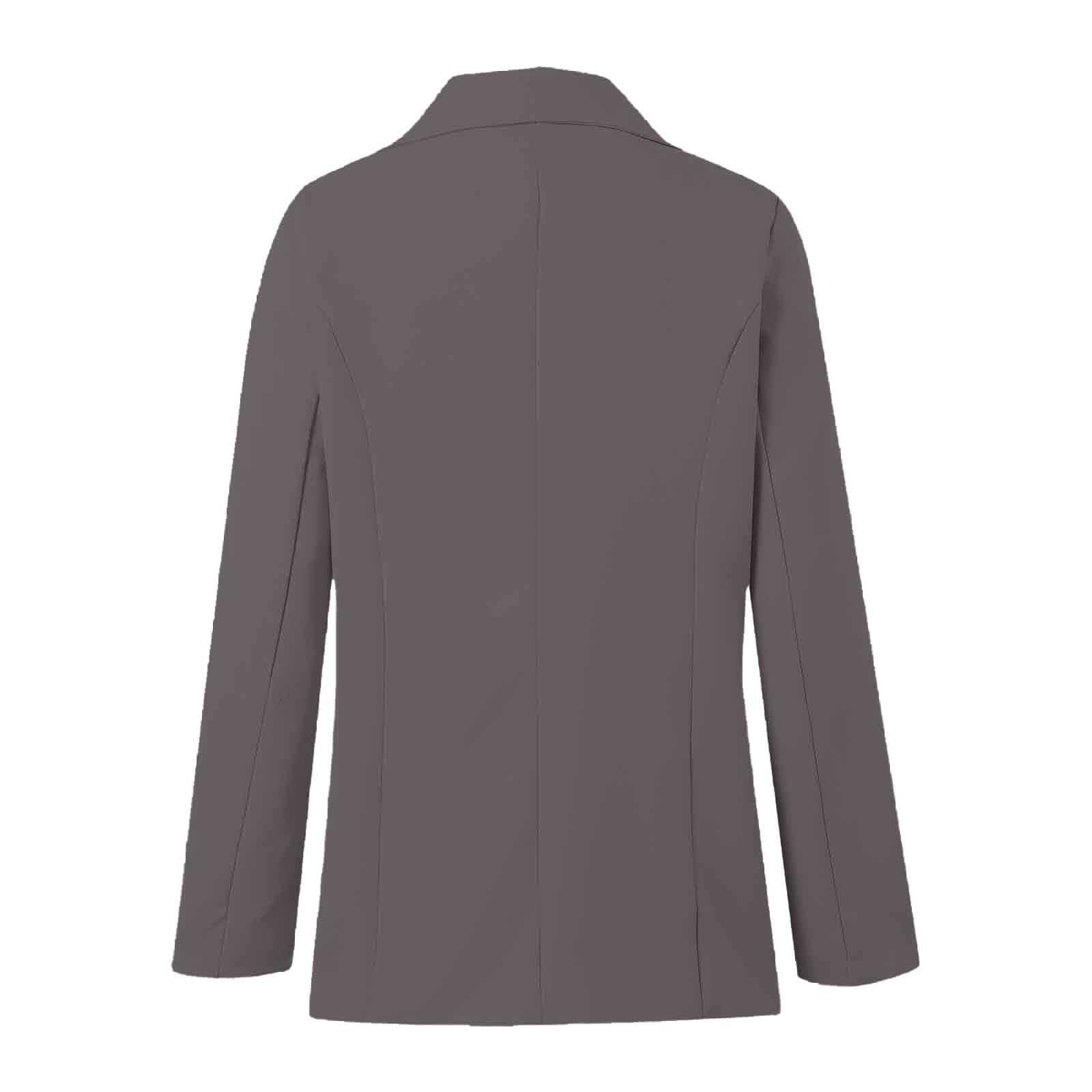 Longblazer Damen Elegant Longblazer Oversize Sportlich Große Größen Lang Blazer Mode Female Mit Tasche Festlich Blazer Jacke Für Die Arbeit, Businessjacke