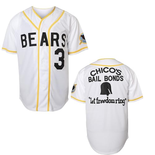 Bad News Bears Jersey #12 Tanner Boyle #3 Kelly Leak Stitched Movie 1976 Chico's Bail Bonds Movie Baseball Jersey miniatura 1