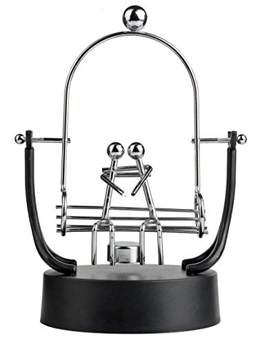 Sunnytech Steel Balance Robot with Memo Clip Toy Kinetic Art Balance Toy Balancing Decompressive Science Psychology Home Offic Decor Desk Decor Toy WJ024