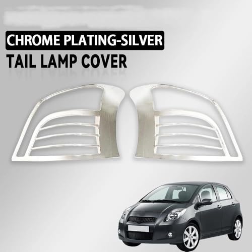 Boîtier feu arrière Yaris 2004-2007 usé ? Remplacez-le par ce cache ABS argent 2pc - 2
