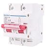 DC MCB Miniature Circuit Breaker 2P 600V 80A 125A 100A Solar Mini Circuit Breaker Battery Switch Short Circuit Protection Disconnect for Photovoltaic PV System 125A