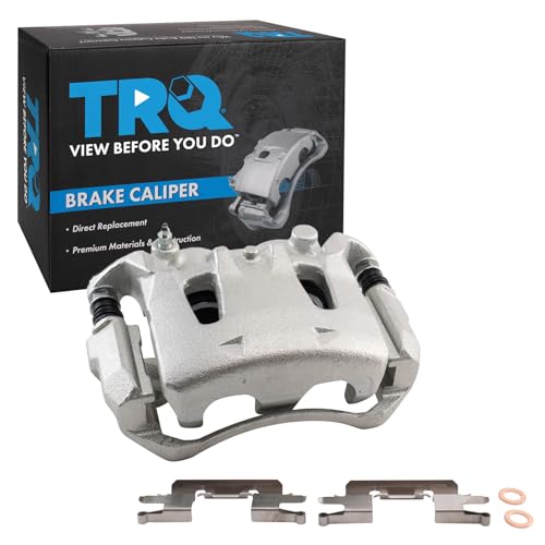 Image of TRQ Front Right Brake Caliper w /Bracket Passenger Side