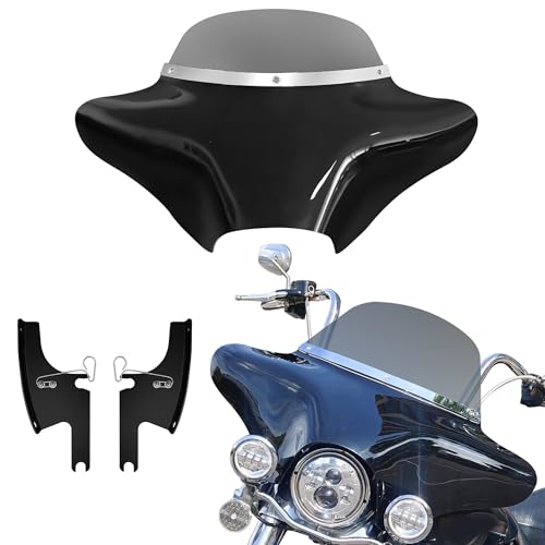 Garniture chromée de pare-brise : masquez les imperfections du carénage Batwing Harley FLHR - 2