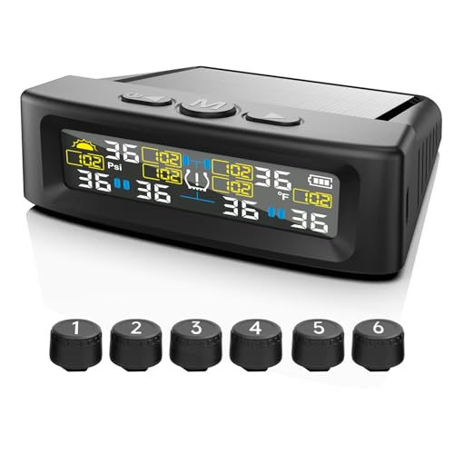 KAOLALI Tyre Pressure Monitoring System - 6 Wheels, Digital Display