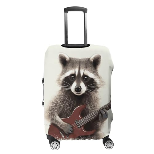 Funny Raccoon Printed Luggage Cover Protector, Fits 18-32 Inch Luggage4